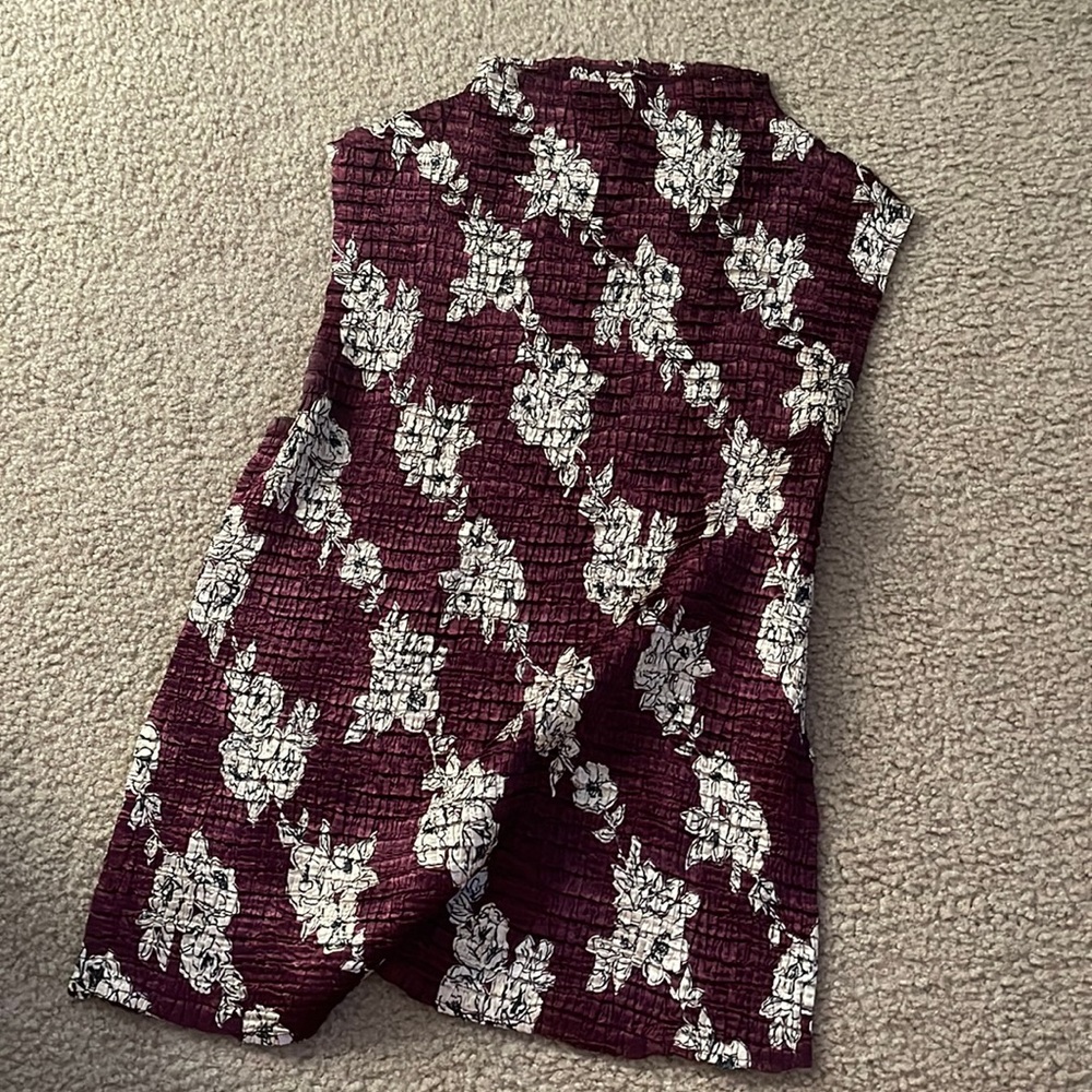 Burgundy blouse